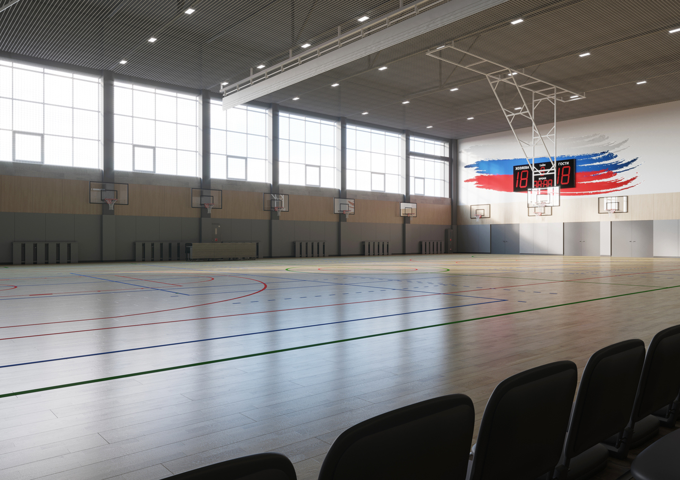 Интерьер лобби ЖК Авангард Екатеринбург