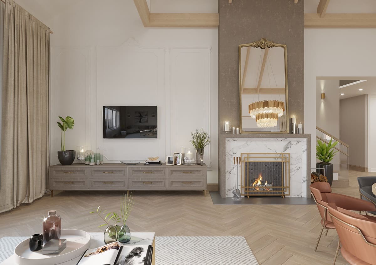 интерьер дизайн проект загородный дом для молодой семьи