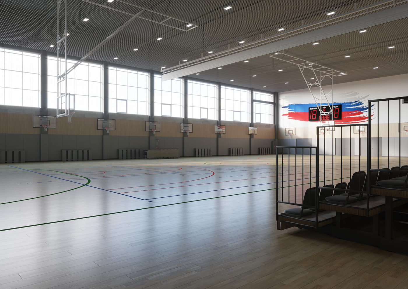 Интерьер лобби ЖК Авангард Екатеринбург