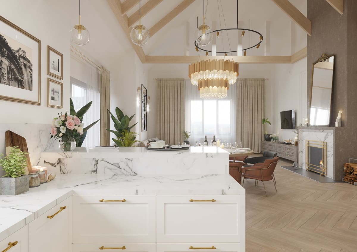 интерьер дизайн проект загородный дом для молодой семьи