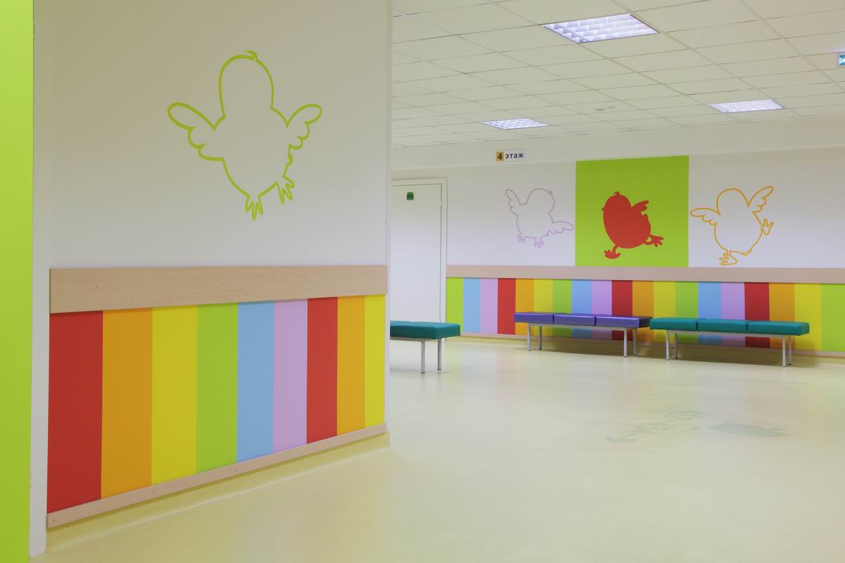 интерьер дизайн проект городская детская поликлиника