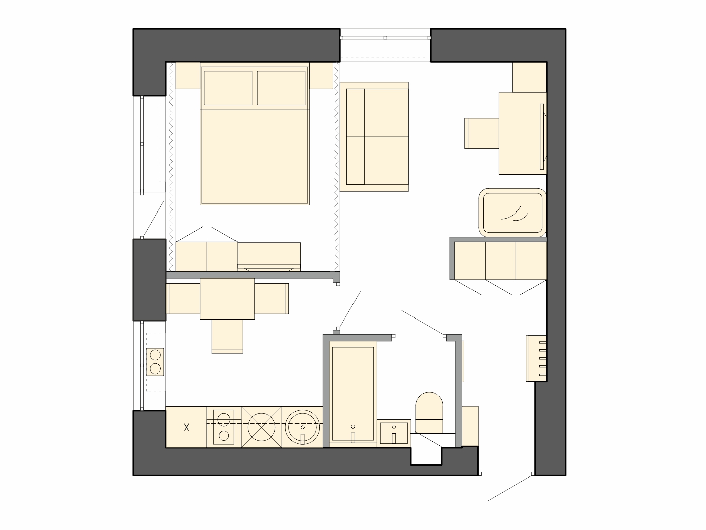 Интерьер лобби ЖК Авангард Екатеринбург