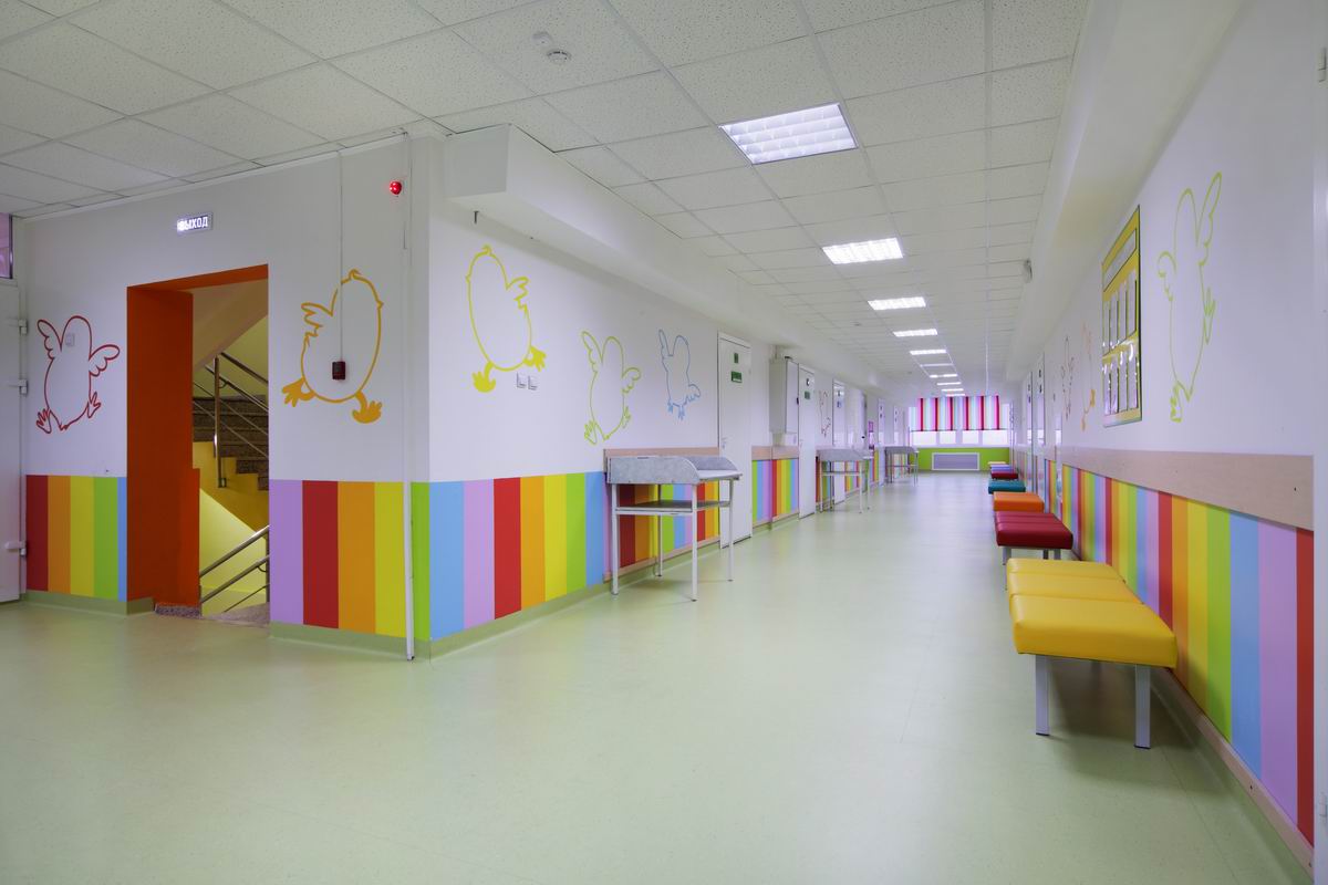 интерьер дизайн проект городская детская поликлиника