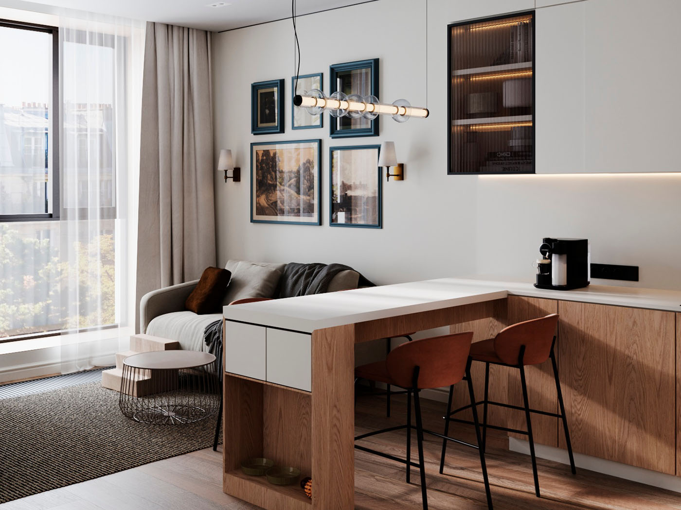 Интерьер лобби ЖК Авангард Екатеринбург