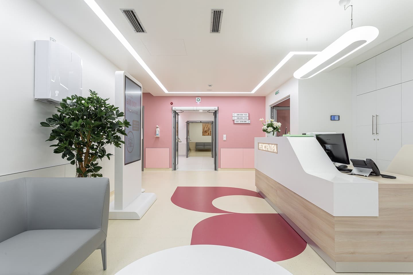 интерьер дизайн проект УГМК-Здоровье второй этаж