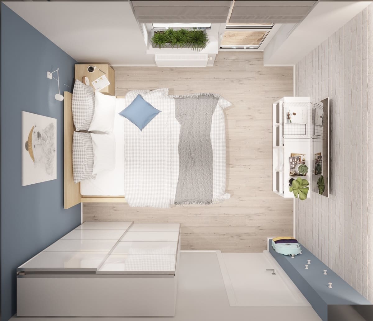 интерьер дизайн проект квартира для студента